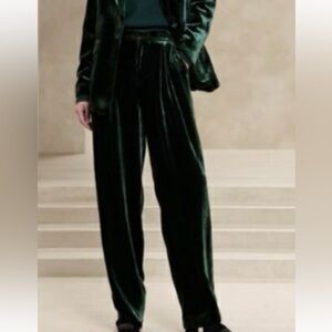 Banana Republic NORTE VELVET PLEATED PANT